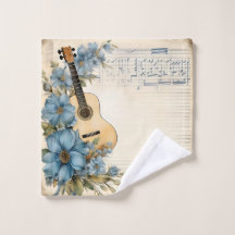 Notas Musicais de Guitarra Azul Flores