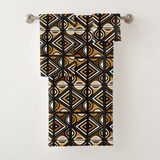 Conjunto De Toalhas Nouveau Uhuru African Style Design (Insitu)