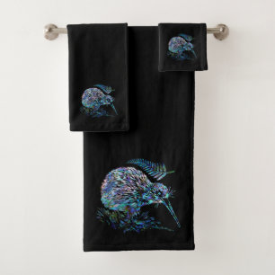 CONJUNTO DE TOALHAS NOVA ZEALAND KIWI PAUA BATH TOWEL SET
