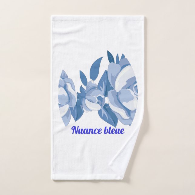 Conjunto De Toalhas Nuance bleue ensemble bain (Toalha de mão)