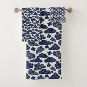 Conjunto De Toalhas Nuvens Auspicazes Padrão Chinês Tradicional BTS