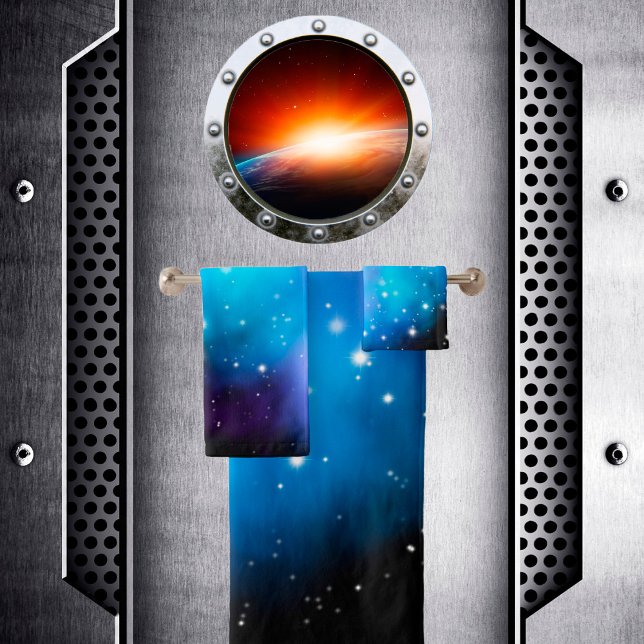 Conjunto De Toalhas Nuvens do Espaço de Terra Galáxica (Criador carregado)