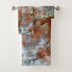 Conjunto De Toalhas Nuvens escuras da Nebulosa de Carina Hubble Espaço
