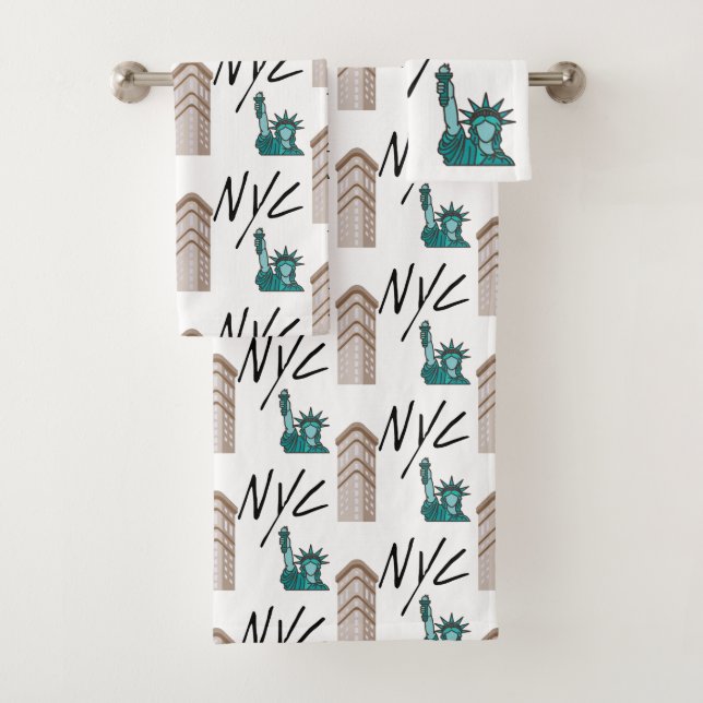 CONJUNTO DE TOALHAS NYC NOVA YORK CIDADE (Insitu)