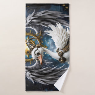 Conjunto De Toalhas O Cisne Curioso de Relógio.