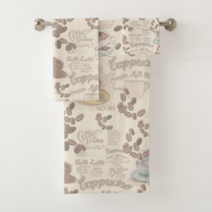 Conjunto De Toalhas O compro de café sueco Fika Bath Towel Set