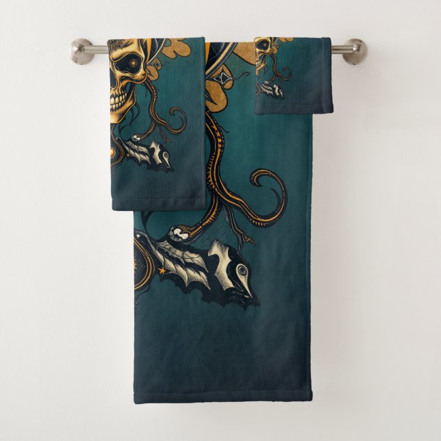 Conjunto De Toalhas O crânio do Ouro e seus segredos cósmicos. (Insitu)