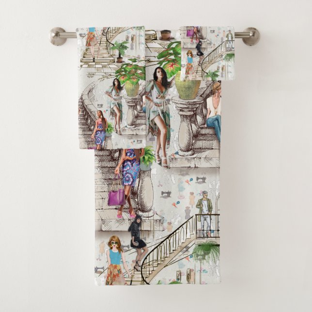 Conjunto De Toalhas O designer da moda (Insitu)