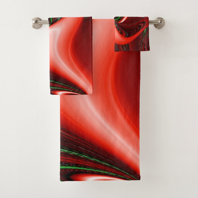 Conjunto De Toalhas O espírito do amor e da esperança Abstrato 3D Rain (Insitu)