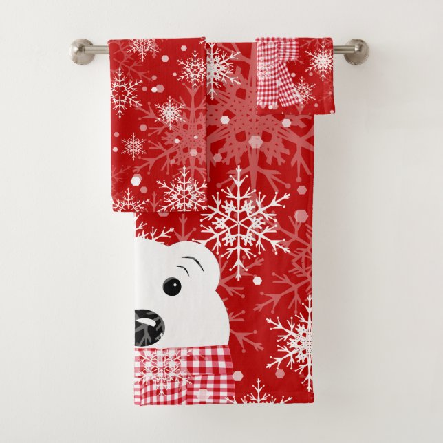 Conjunto De Toalhas O focinho de um urso polar, Natal (Insitu)