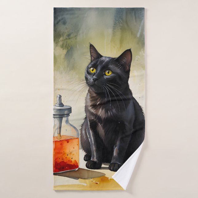 Conjunto De Toalhas O Gato do Alquimista (Toalha de Banho)