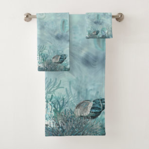 Conjunto De Toalhas O mar descasca a composição