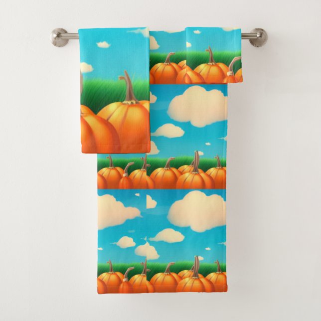 Conjunto De Toalhas O Pumpkin Patch (Insitu)