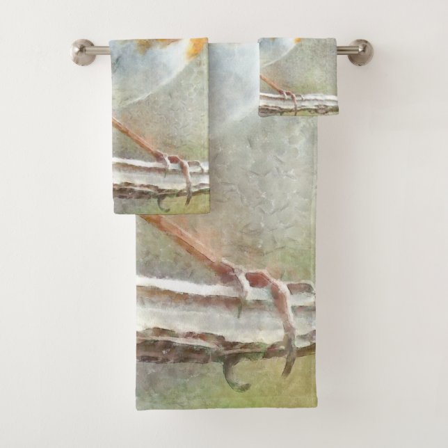 Conjunto De Toalhas O Robin É Um Gabriel Watercolor (Insitu)