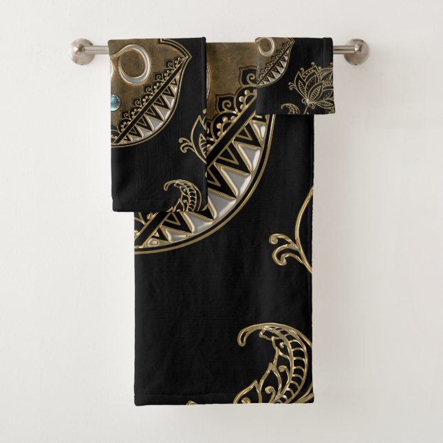 Conjunto De Toalhas O símbolo elegante Ohm. (Insitu)