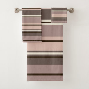 Conjunto De Toalhas O Taupe misturado dos marrons do teste padrão