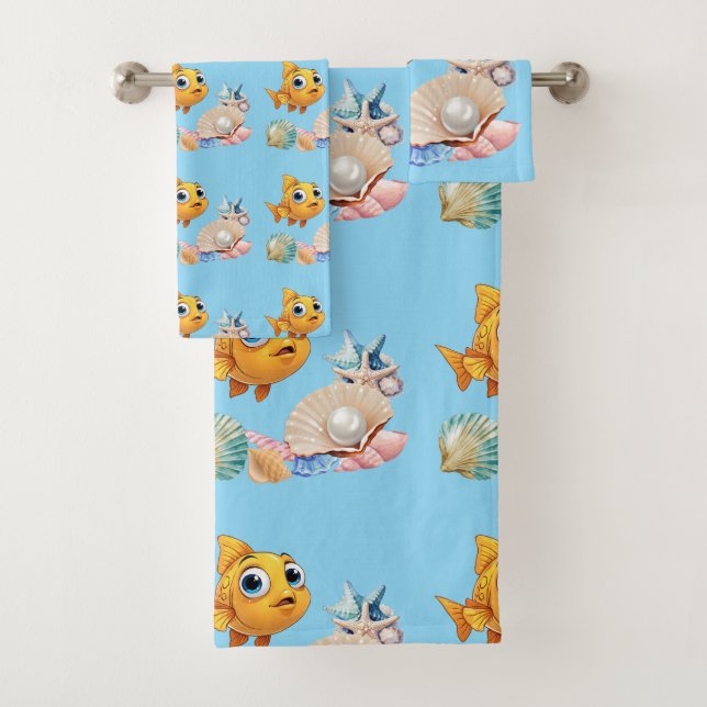 Conjunto De Toalhas Ocean Dreams Towel Set (Insitu)