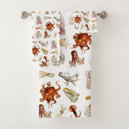 Conjunto De Toalhas Octopus Cephaloposo Oceânico