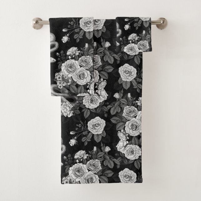 Conjunto De Toalhas Oculto nas rosas 3 (Insitu)