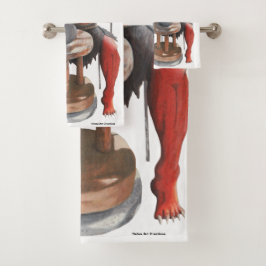 Conjunto De Toalhas Ogre Fazer Japonês Pottery Fantasy Bath Towels