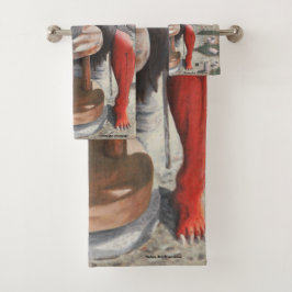 Conjunto De Toalhas Ogre Usando Torres de Bath de Arte Fantasia de Rod