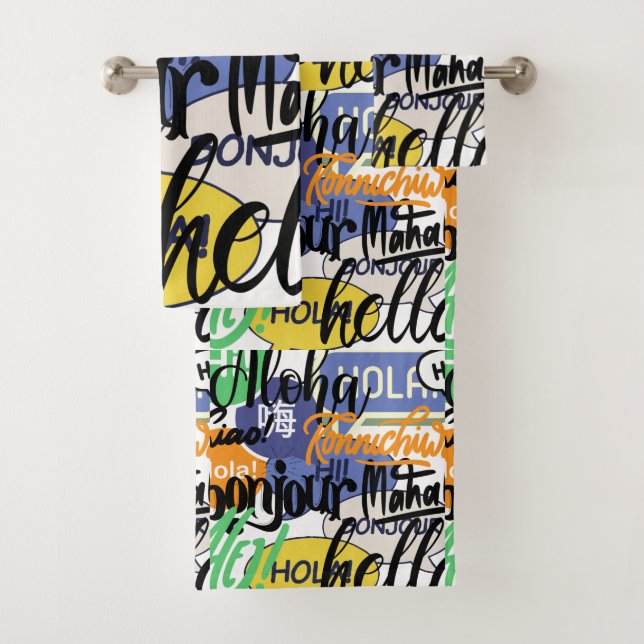 Conjunto De Toalhas Olá Mundo (Insitu)