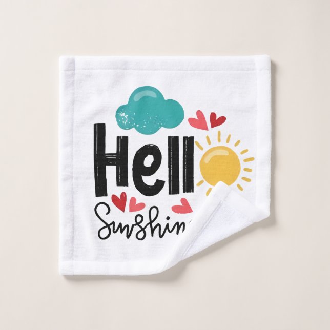 Conjunto De Toalhas Olá, sol (Pano de lavar)