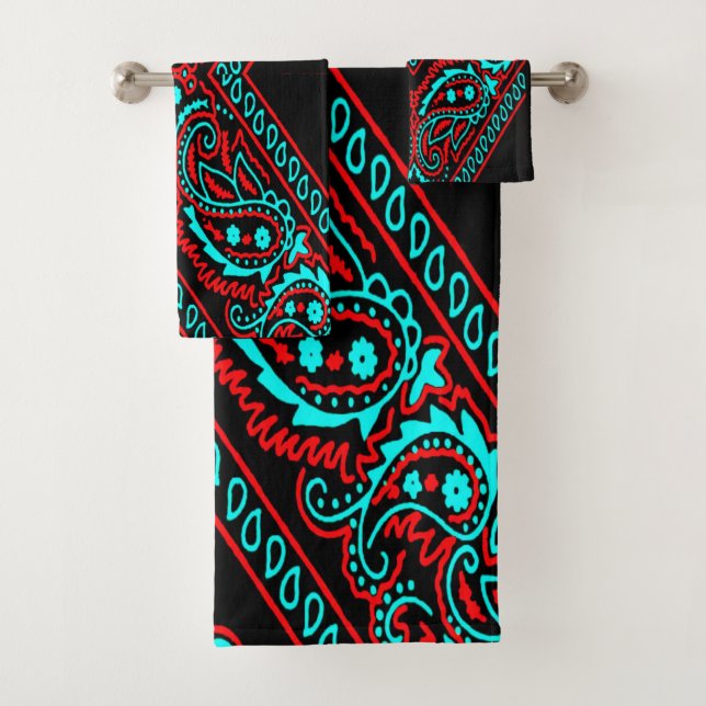 Conjunto De Toalhas Old Brown Bandana 6 versão 2 (Insitu)