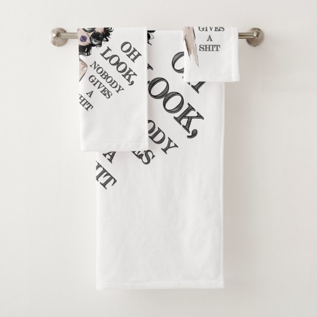 Conjunto De Toalhas Olha, ninguém se preocupa (Insitu)