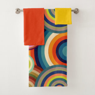 Conjunto De Toalhas Olhais Coloridos