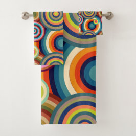 Conjunto De Toalhas Olhais Coloridos