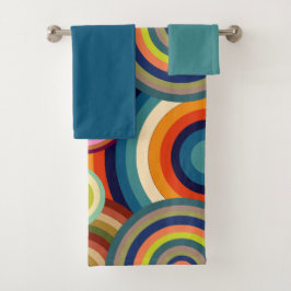 Conjunto De Toalhas Olhais Coloridos