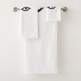 Conjunto De Toalhas Olhos de Zipper