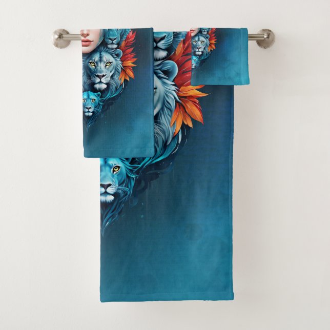 Conjunto De Toalhas Olhos do Leão e Cabelo Estrelado (Insitu)