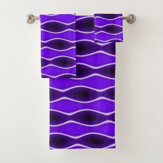 Conjunto De Toalhas Onda roxa (Insitu)