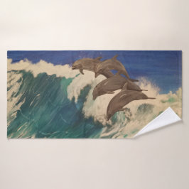 Conjunto De Toalhas Ondas de golfinho