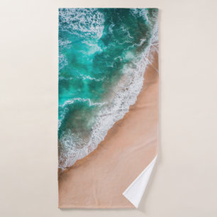 Conjunto De Toalhas Ondas em Sandy Beach
