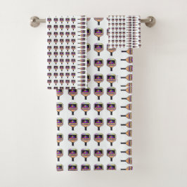 Conjunto De Toalhas Onde está o Pickleball Paddles White