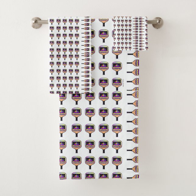 Conjunto De Toalhas Onde está o Pickleball Paddles White (Insitu)