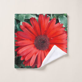 Conjunto De Toalhas Orange Daisy Botânico Cottagecore