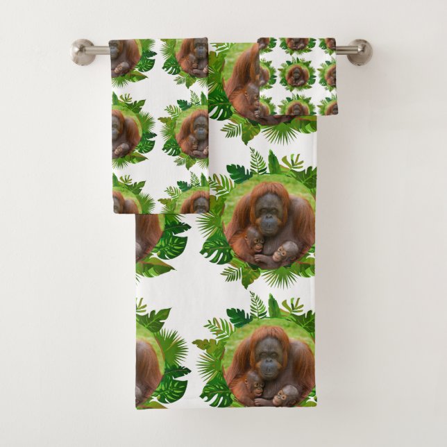 Conjunto De Toalhas Orangutan Family Bond (Insitu)