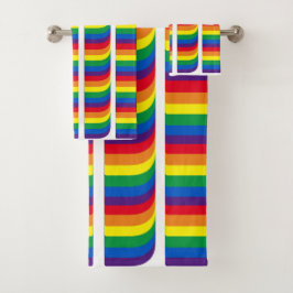 Conjunto De Toalhas Orgulho lgbtq lgbtq gay arco-íris padrão