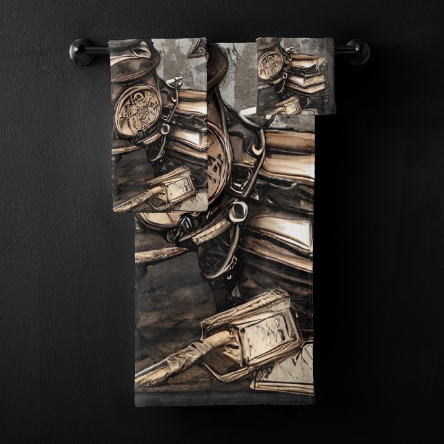 Conjunto De Toalhas Ornamentado Steampunk Cauldron | Livros ortográfic (Criador carregado)