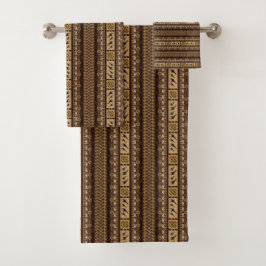 Conjunto De Toalhas Ornamento africano. Girafas