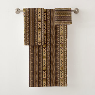 Conjunto De Toalhas Ornamento africano. Girafas