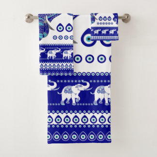 Conjunto De Toalhas Ornamento de Elefante Mau
