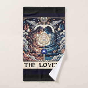 Conjunto De Toalhas OS AMANTES Tarot Celestial Homem e Mulher Almas Gê