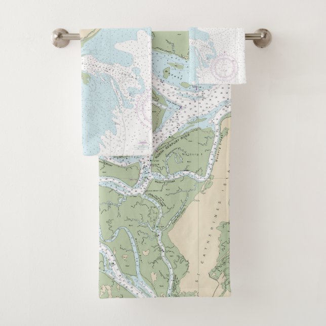 Conjunto De Toalhas Ossabaw e Ruas - Sons Gráfico 11511 (Insitu)