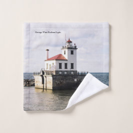 Conjunto de toalhas Oswego West Pierhead Light