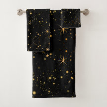 Ouro - Estrelas Amarelas - Céu Negro